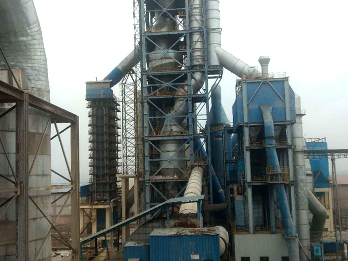 山東蓬萊水泥廠電除塵器改造布袋除塵器現場施工圖